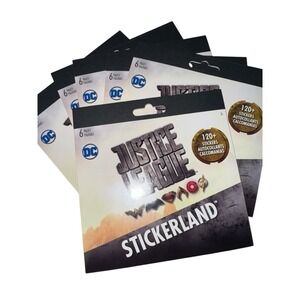 6 Booklets 120pc DC Justice League Superman‎ Batman Micro Sticker Party Favors